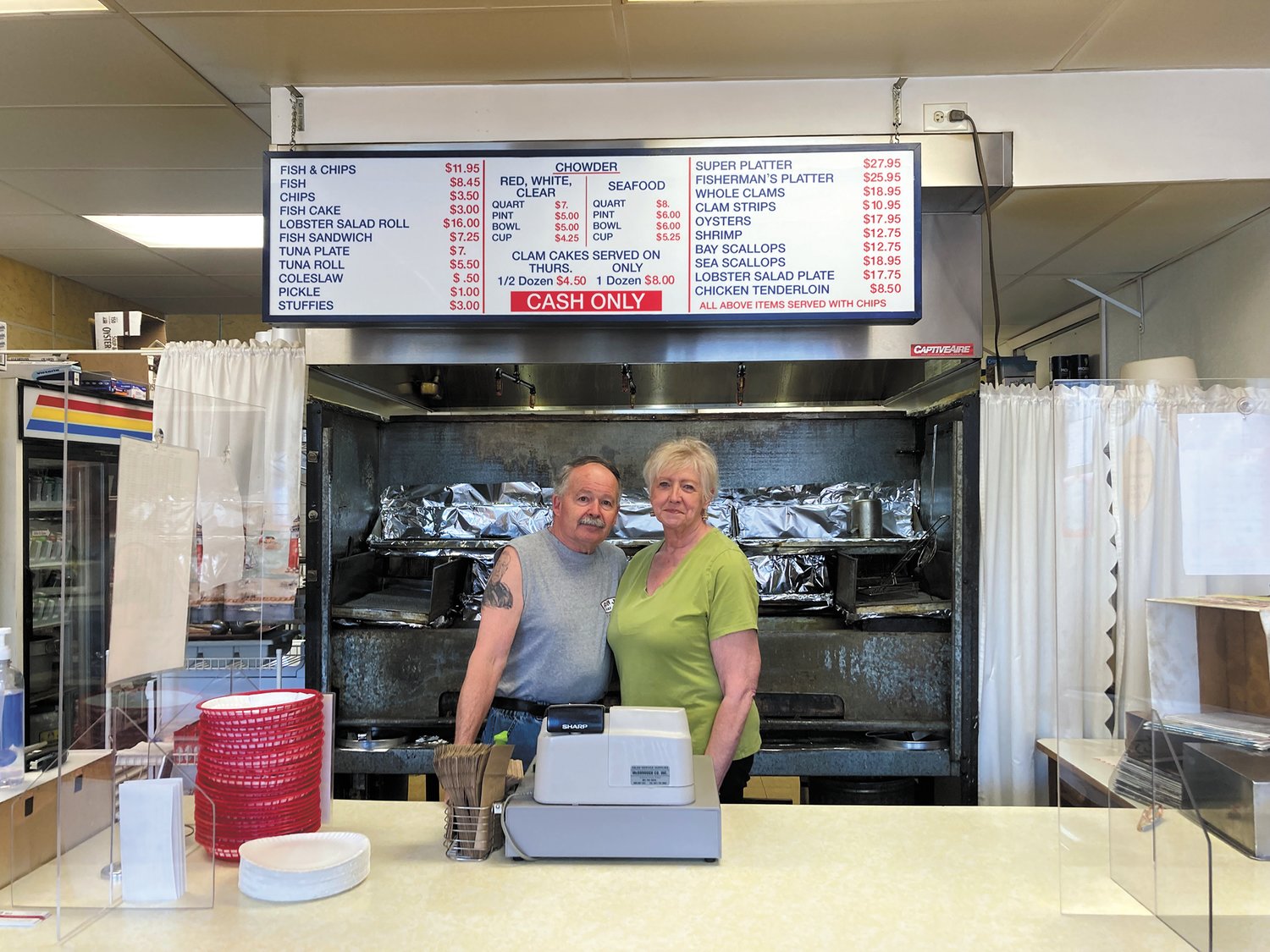 SELLING THE BUSINESS: Gary and Monique Wood are not only life partners but work partners. The two are retiring and selling Stadium Fish and Chips.